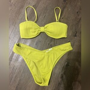 Abercrombie & Fitch Lime Green Bikini - Size Medium